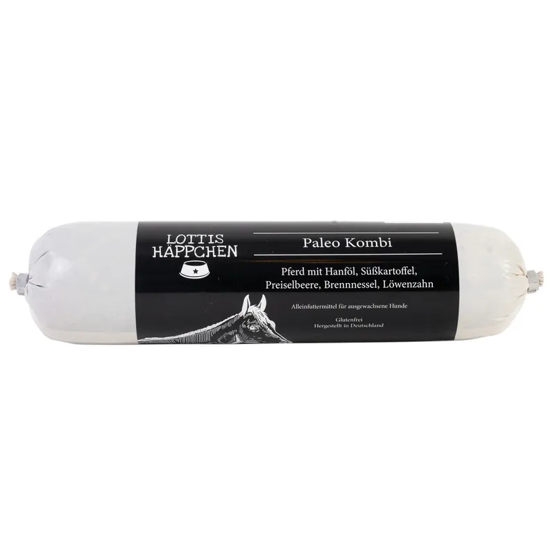 Zertifiziert Sparpaket 6 x 400 g Lottis Häppchen Paleo Kombi Hunde Nassfutter